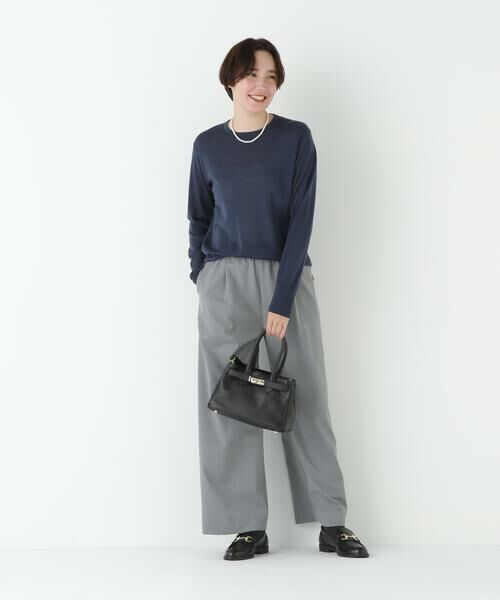 human woman / ヒューマンウーマン ニット・セーター | ◆クリアウールクルーネックニット | 詳細2