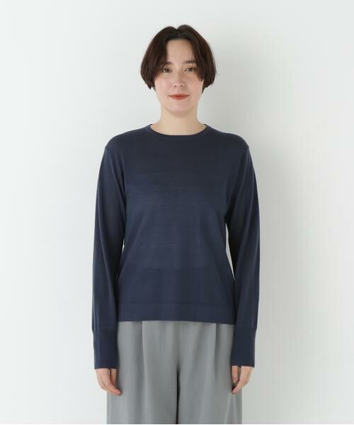 human woman / ヒューマンウーマン ニット・セーター | ◆クリアウールクルーネックニット | 詳細4