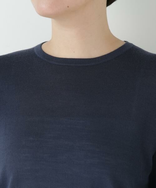 human woman / ヒューマンウーマン ニット・セーター | ◆クリアウールクルーネックニット | 詳細7