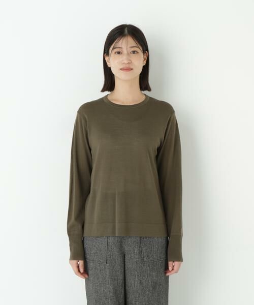 human woman / ヒューマンウーマン ニット・セーター | ◆クリアウールクルーネックニット | 詳細14