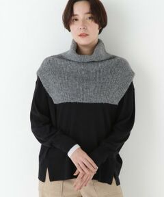 human woman / ヒューマンウーマン ニット・セーター | ◆スリットハイネックショートベスト