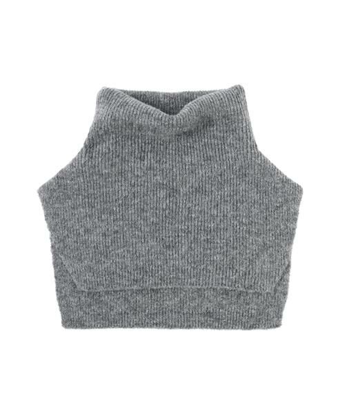 human woman / ヒューマンウーマン ニット・セーター | ◆スリットハイネックショートベスト | 詳細12