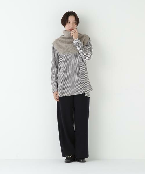 human woman / ヒューマンウーマン ニット・セーター | ◆スリットハイネックショートベスト | 詳細14