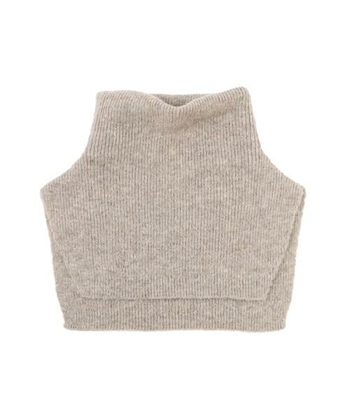 human woman / ヒューマンウーマン ニット・セーター | ◆スリットハイネックショートベスト | 詳細17