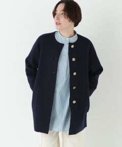 human woman / ヒューマンウーマン アウター | ◆接結ニットコート