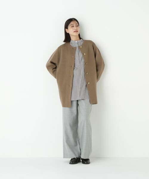 human woman / ヒューマンウーマン アウター | ◆接結ニットコート | 詳細4