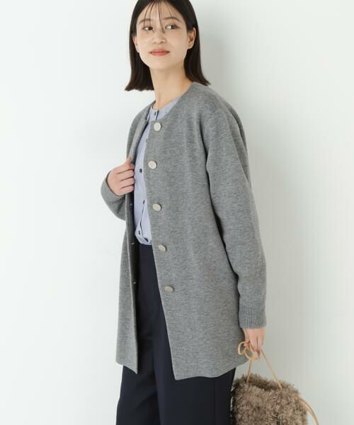 human woman / ヒューマンウーマン アウター | ◆接結ニットコート | 詳細16
