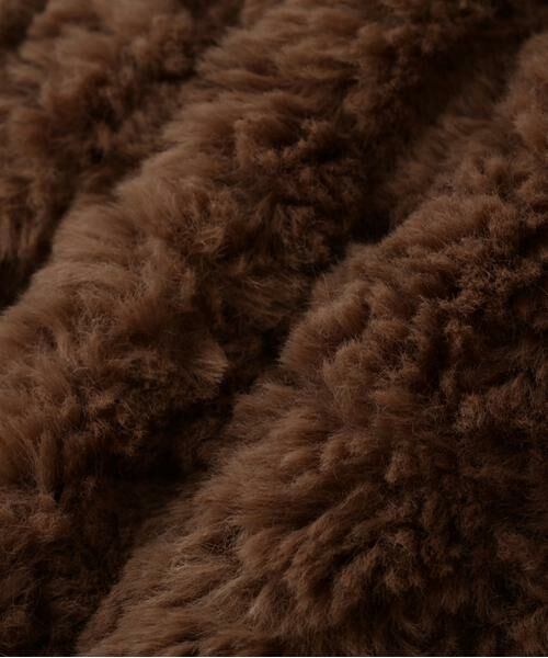 human woman / ヒューマンウーマン アウター | ◆フェイクファージップアップフードベスト | 詳細7