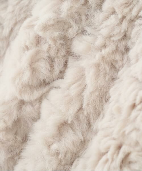 human woman / ヒューマンウーマン アウター | ◆フェイクファージップアップフードベスト | 詳細18