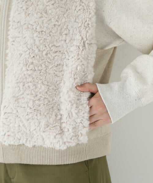 human woman / ヒューマンウーマン アウター | ◆フェイクファージップアップフードベスト | 詳細15