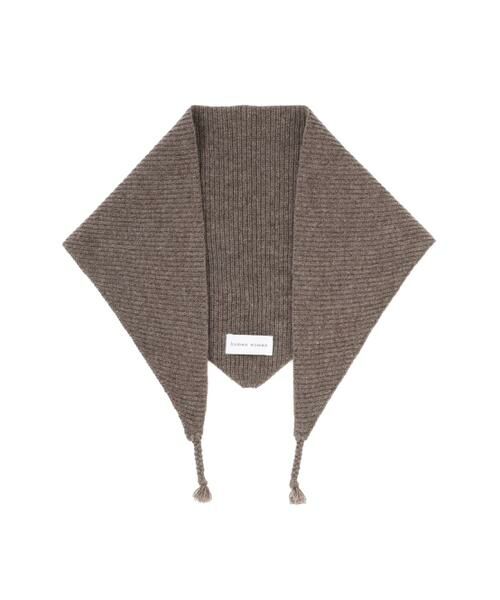 human woman / ヒューマンウーマン マフラー・ショール・スヌード・ストール | ◆ラムウールトライアングルストール | 詳細1