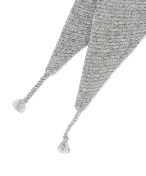 human woman / ヒューマンウーマン マフラー・ショール・スヌード・ストール | ◆ラムウールトライアングルストール | 詳細9