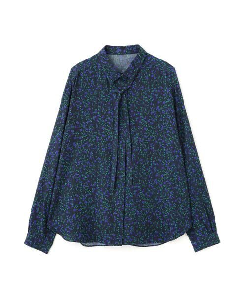 human woman / ヒューマンウーマン シャツ・ブラウス | プチフラワープリントボウタイシャツブラウス | 詳細1