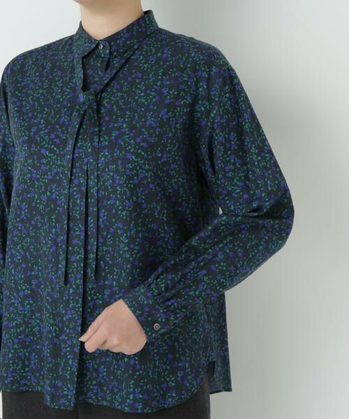 human woman / ヒューマンウーマン シャツ・ブラウス | プチフラワープリントボウタイシャツブラウス | 詳細8