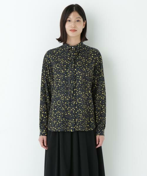 human woman / ヒューマンウーマン シャツ・ブラウス | プチフラワープリントボウタイシャツブラウス | 詳細14