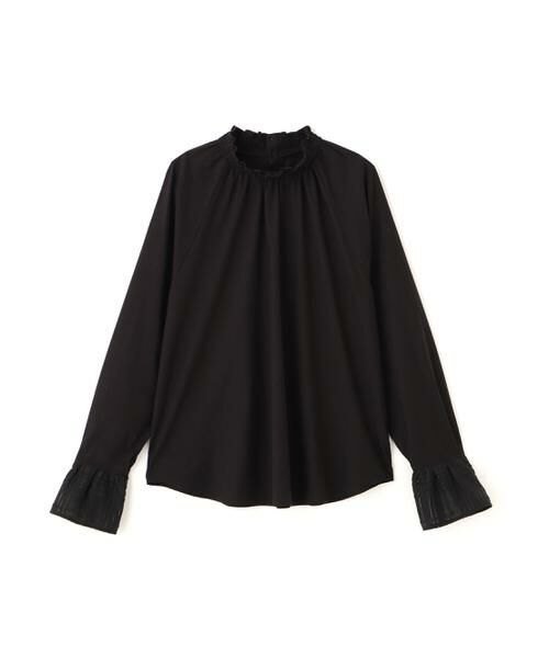 human woman / ヒューマンウーマン シャツ・ブラウス | 袖チェックジャガードブラウス | 詳細13