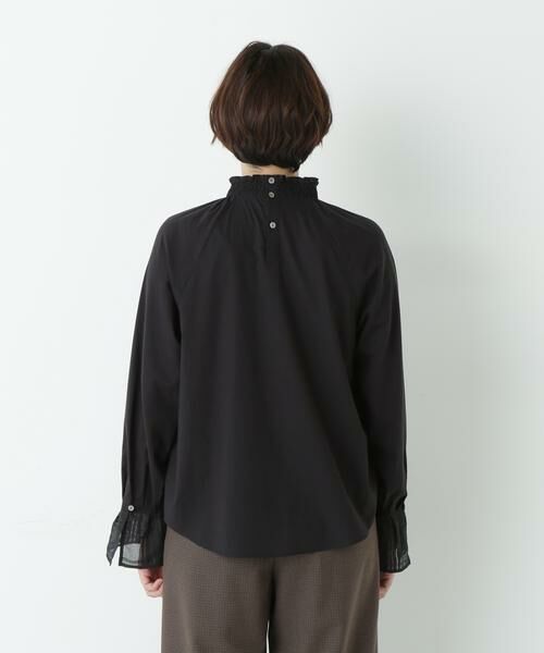 human woman / ヒューマンウーマン シャツ・ブラウス | 袖チェックジャガードブラウス | 詳細17