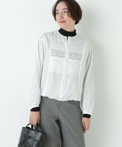 human woman / ヒューマンウーマン シャツ・ブラウス | レイヤーレースブラウス