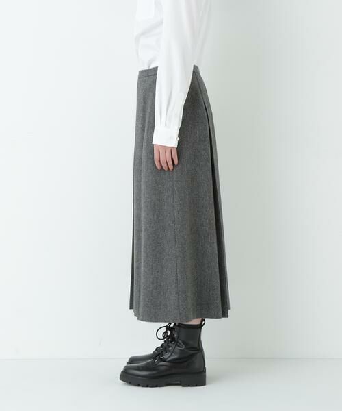 human woman / ヒューマンウーマン スカート | ヘリンボーンツィードタックスカート | 詳細4