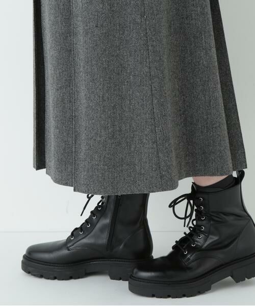 human woman / ヒューマンウーマン スカート | ヘリンボーンツィードタックスカート | 詳細9