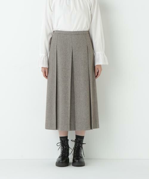 human woman / ヒューマンウーマン スカート | ヘリンボーンツィードタックスカート | 詳細15