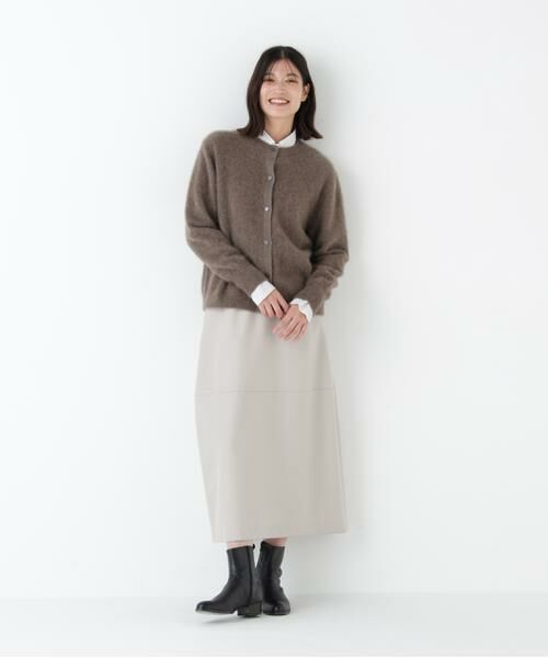 human woman / ヒューマンウーマン スカート | ウールサキソニーコクーンスカート | 詳細2