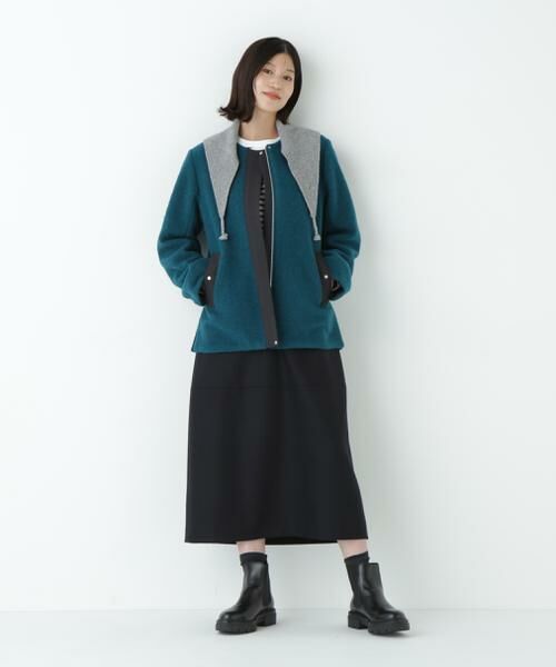human woman / ヒューマンウーマン スカート | ウールサキソニーコクーンスカート | 詳細8