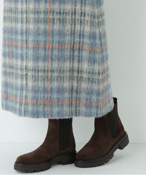 human woman / ヒューマンウーマン スカート | シャギーチェックベイカーＡラインスカート | 詳細10