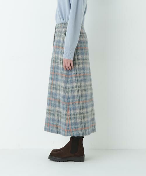 human woman / ヒューマンウーマン スカート | シャギーチェックベイカーＡラインスカート | 詳細5