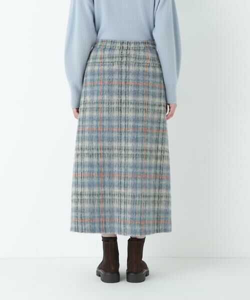 human woman / ヒューマンウーマン スカート | シャギーチェックベイカーＡラインスカート | 詳細6