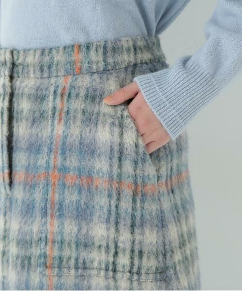 human woman / ヒューマンウーマン スカート | シャギーチェックベイカーＡラインスカート | 詳細8