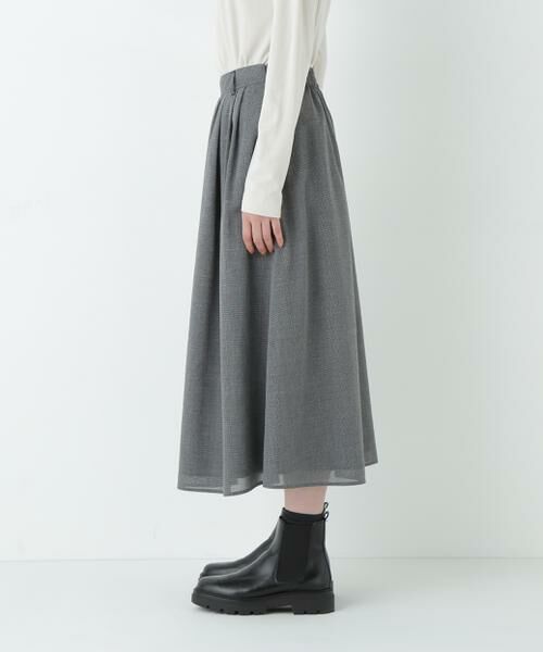 human woman / ヒューマンウーマン スカート | ＴＲ強撚トロタックフレア | 詳細8