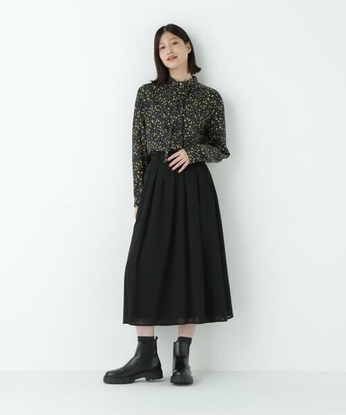 human woman / ヒューマンウーマン スカート | ＴＲ強撚トロタックフレア | 詳細17