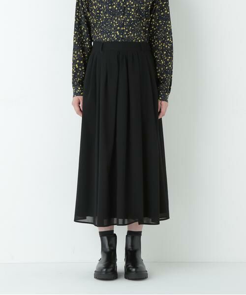 human woman / ヒューマンウーマン スカート | ＴＲ強撚トロタックフレア | 詳細20