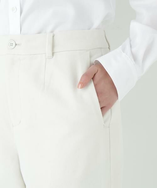 human woman / ヒューマンウーマン パンツ | ≪マルチサイズ展開≫リクライドクロスセミワイドパンツ | 詳細16