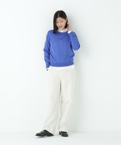 human woman / ヒューマンウーマン パンツ | ≪マルチサイズ展開≫リクライドクロスセミワイドパンツ | 詳細8