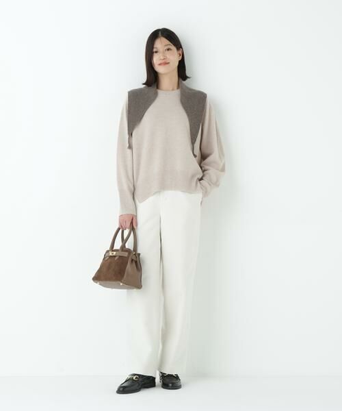 human woman / ヒューマンウーマン パンツ | ≪マルチサイズ展開≫リクライドクロスセミワイドパンツ | 詳細10