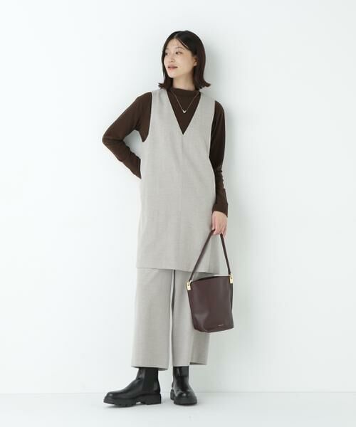 human woman / ヒューマンウーマン パンツ | ◆ＴＯＰツイルガウチョパンツ | 詳細3