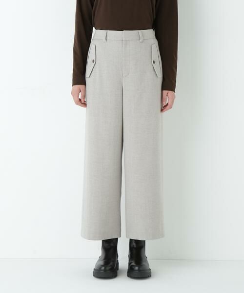 human woman / ヒューマンウーマン パンツ | ◆ＴＯＰツイルガウチョパンツ | 詳細5