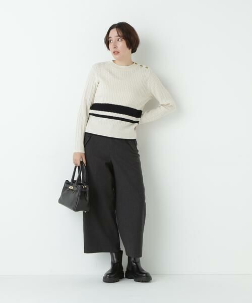 human woman / ヒューマンウーマン パンツ | ◆ＴＯＰツイルガウチョパンツ | 詳細21