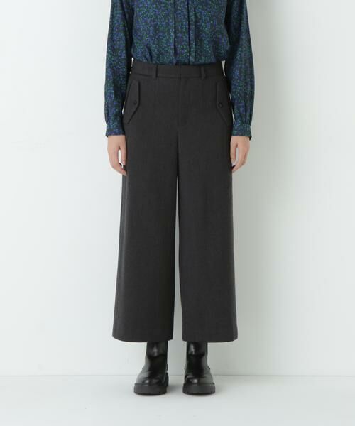 human woman / ヒューマンウーマン パンツ | ◆ＴＯＰツイルガウチョパンツ | 詳細23