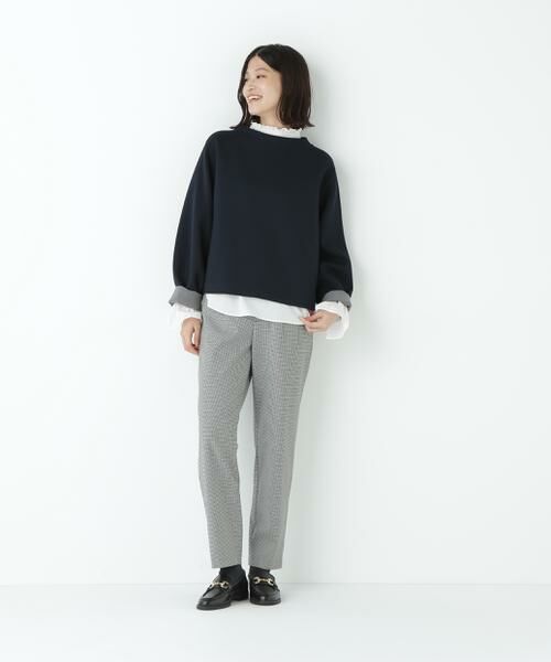 human woman / ヒューマンウーマン パンツ | ≪ウォーム素材≫裏起毛ストレートパンツ | 詳細3