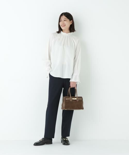 human woman / ヒューマンウーマン パンツ | ≪ウォーム素材≫裏起毛ストレートパンツ | 詳細12