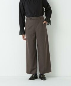 human woman / ヒューマンウーマン パンツ | 裏起毛セミワイドパンツ