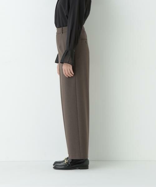 human woman / ヒューマンウーマン パンツ | ≪ウォーム素材≫裏起毛セミワイドパンツ | 詳細5