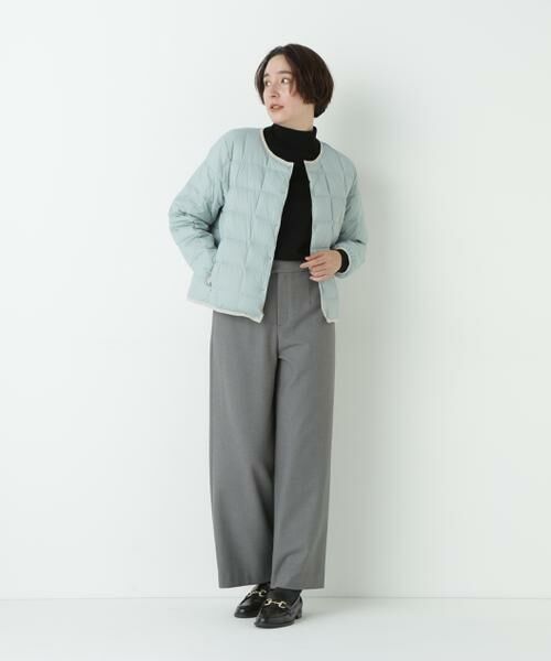 human woman / ヒューマンウーマン パンツ | ≪ウォーム素材≫裏起毛セミワイドパンツ | 詳細16