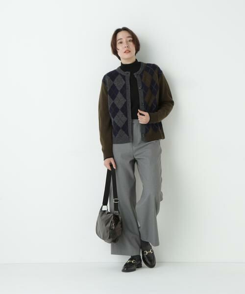 human woman / ヒューマンウーマン パンツ | ≪ウォーム素材≫裏起毛セミワイドパンツ | 詳細17