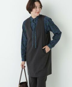 human woman / ヒューマンウーマン ワンピース | ◆ＴＯＰツイルミディアムジャンパースカート