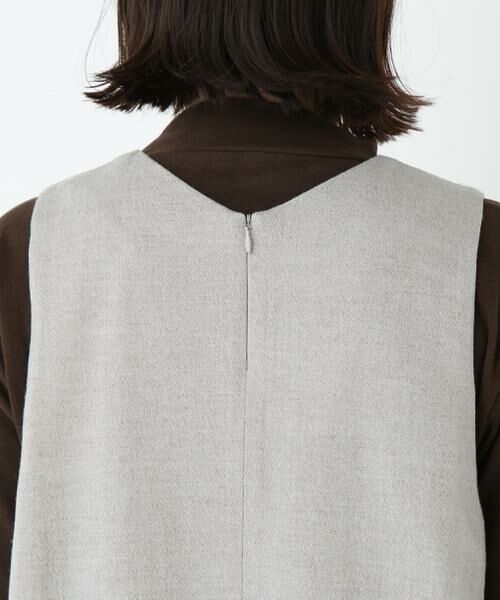 human woman / ヒューマンウーマン ワンピース | ◆ＴＯＰツイルミディアムジャンパースカート | 詳細11