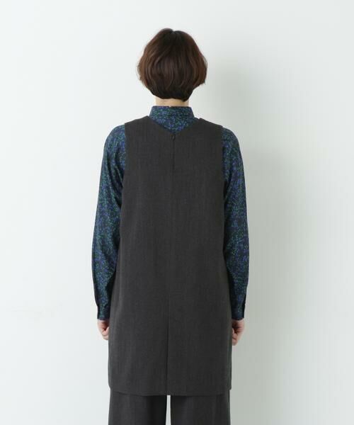 human woman / ヒューマンウーマン ワンピース | ◆ＴＯＰツイルミディアムジャンパースカート | 詳細17